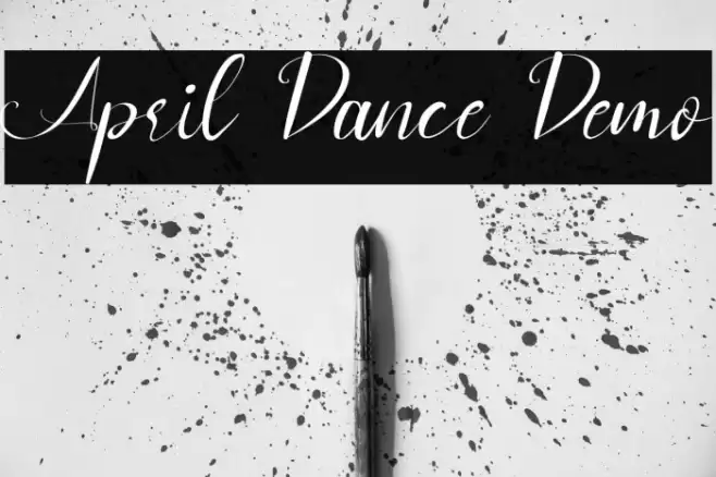 April Dance Demo Font examples