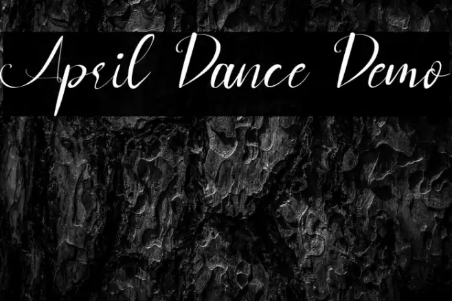 April Dance Demo Font examples