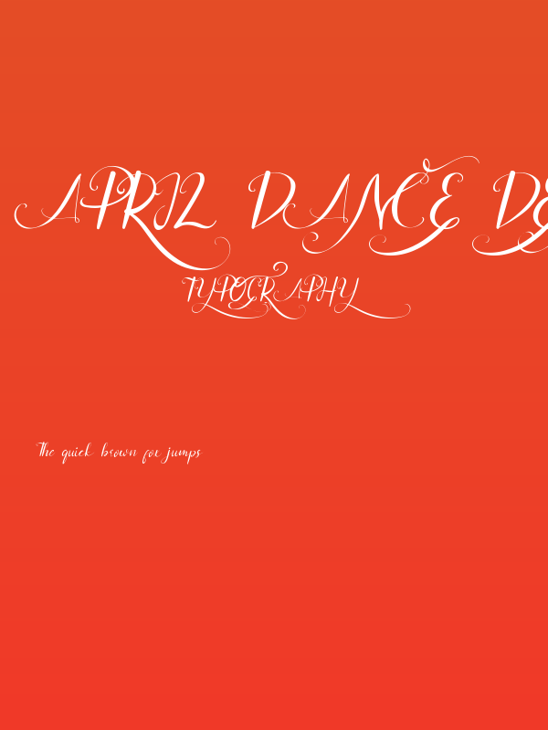 April Dance Demo Poster