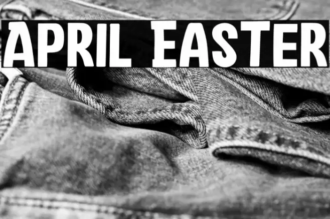 April Easter Font examples
