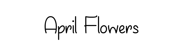 April Flowers  les polices de caractères gratuit tlcharger