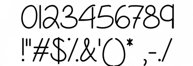 April Flowers フォント その他の文字