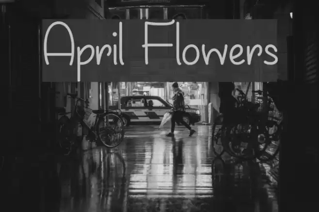April Flowers フォント examples