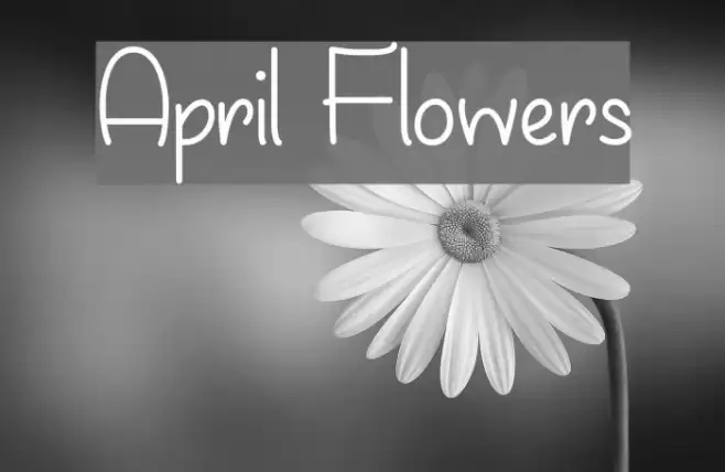 April Flowers フォント examples