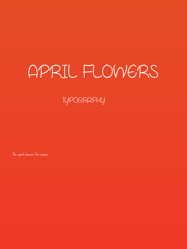 April Flowers Poster
