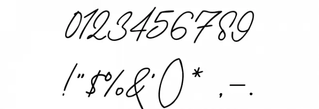 April June Шрифта ДРУГИЕ символов