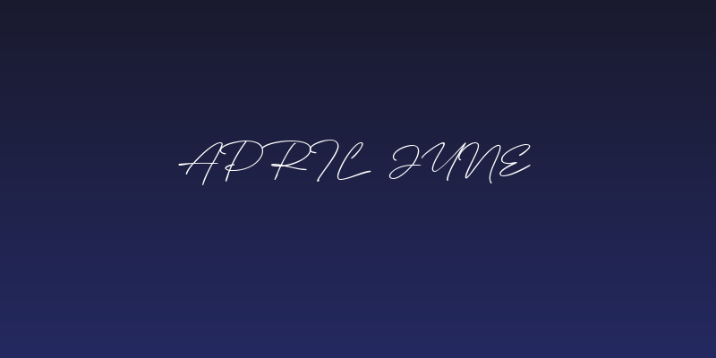 April June Social Header