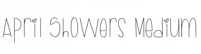 April Showers Medium  لخطوط تنزيل