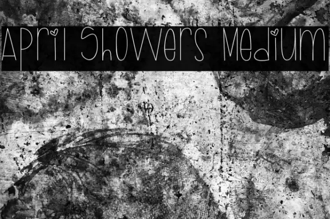 April Showers Medium Font examples
