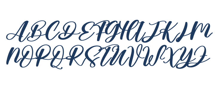 April Signature Uppercase