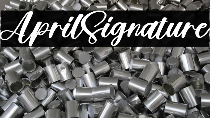 April Signature Example 1