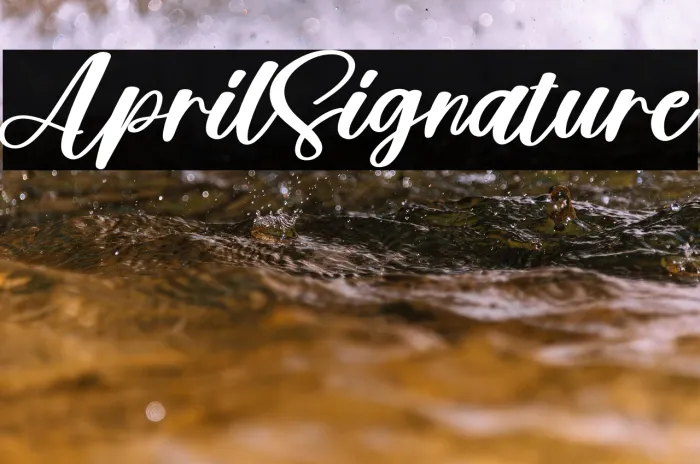 April Signature Example 2