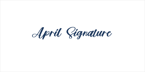 April Signature Logo