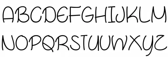AprilFlowers フォント 大文字