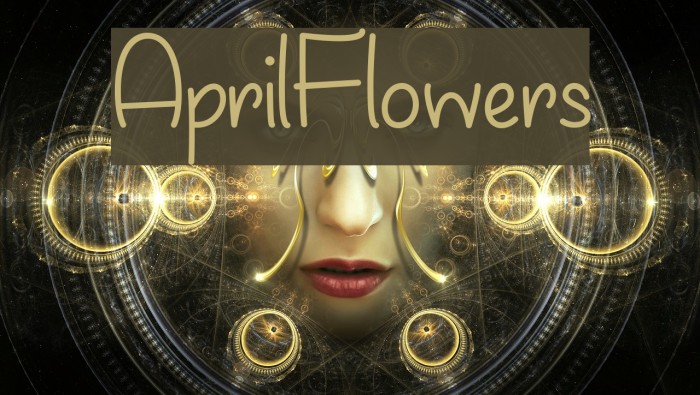AprilFlowers Font examples