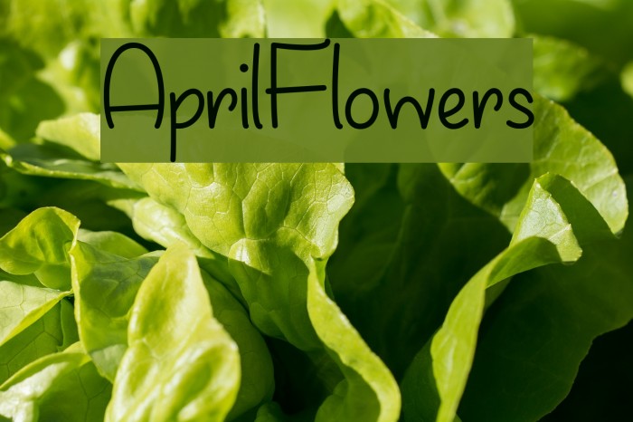 AprilFlowers Font examples