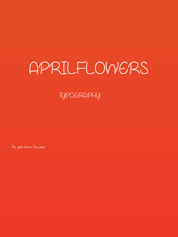 AprilFlowers Poster