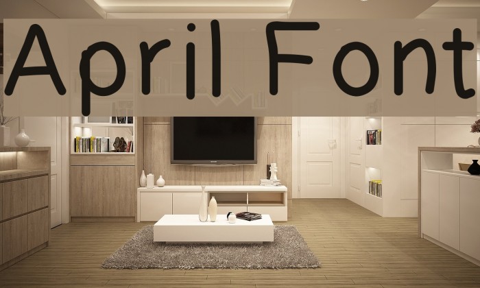 April Font examples