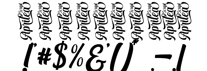 Aprilea Font OTHER CHARS