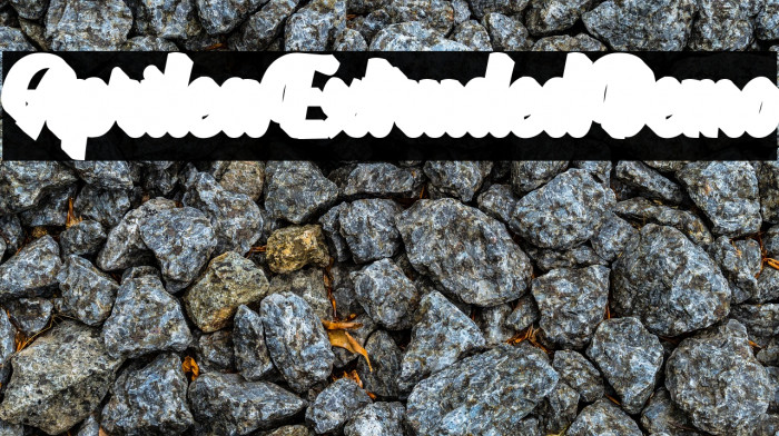 AprileaExtrudedDemo Font examples