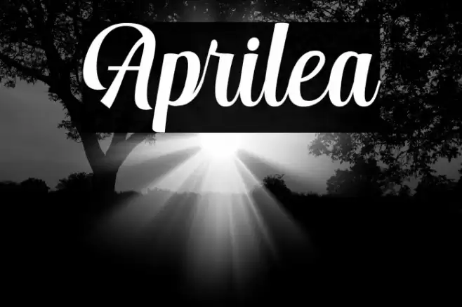 Aprilea Font examples