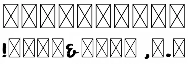 Aprilia フォント その他の文字