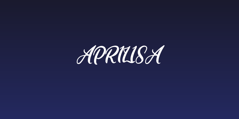 Aprilisa Social Header