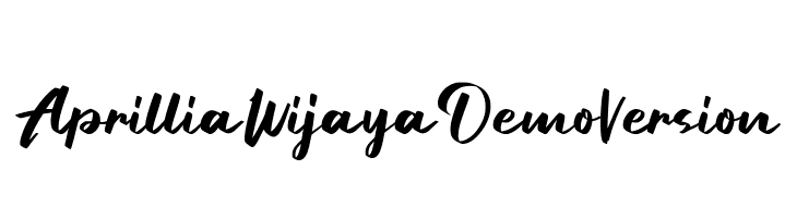 Aprillia Wijaya Demo Version  免费字体下载