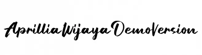 Aprillia Wijaya Demo Version  لخطوط تنزيل