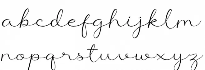 Aprilliant Font LOWERCASE