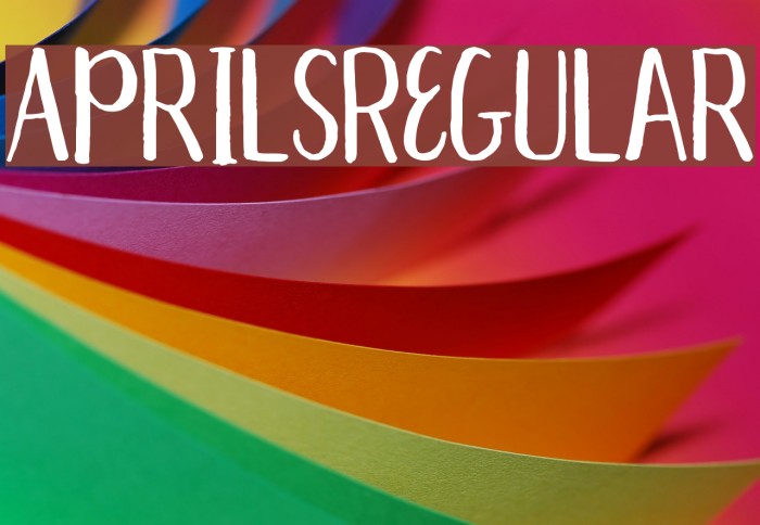 Aprils-Regular Font examples