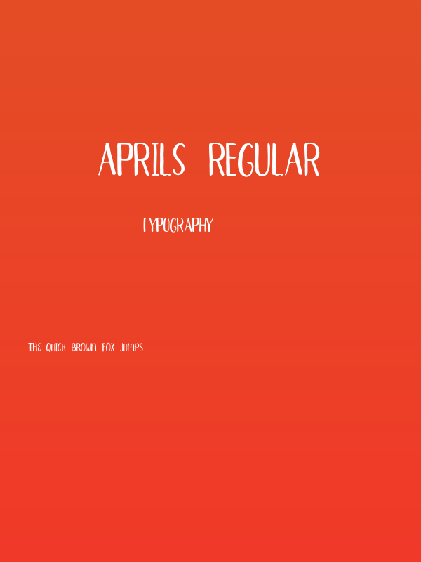 Aprils-Regular Poster