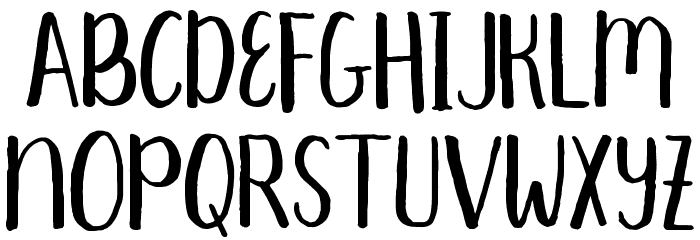 Aprils-Regular Font LOWERCASE