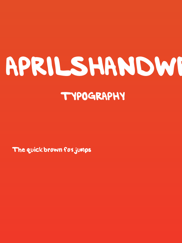 AprilsHandwriting-Regular Poster