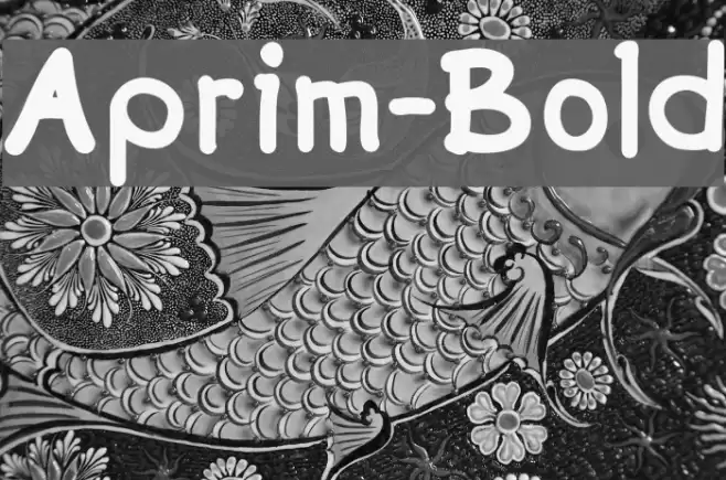 Aprim-Bold Font examples