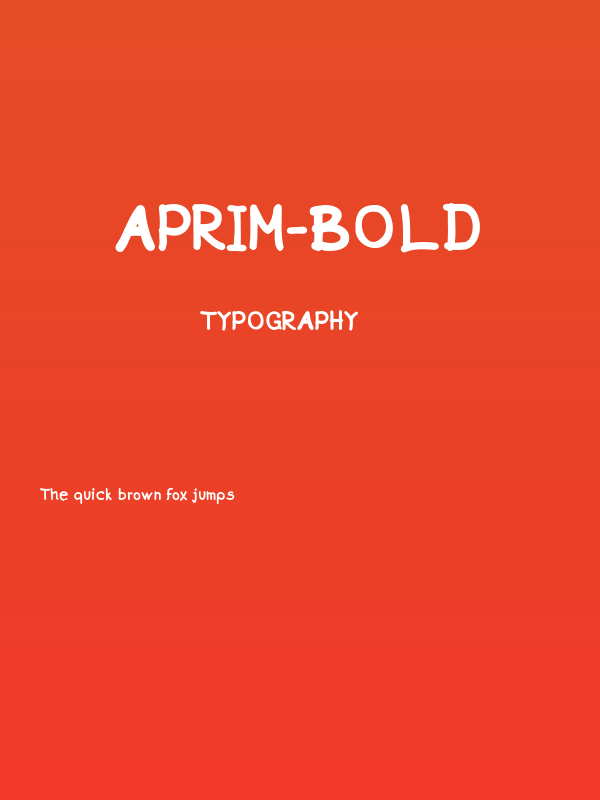 Aprim-Bold Poster