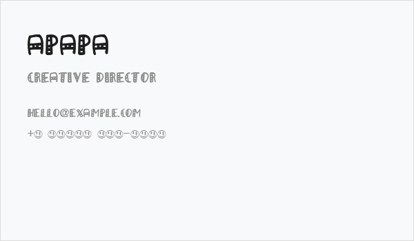 aPapa Business Card