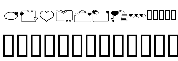 ap_hearts Font LOWERCASE