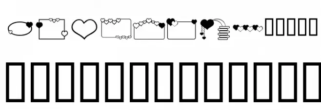 ap_hearts Font LOWERCASE