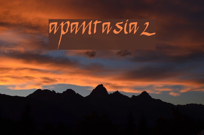 apantasia2 Font examples