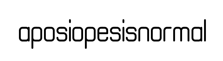 aposiopesisnormal  नि: शुल्क फ़ॉन्ट्स डाउनलोड