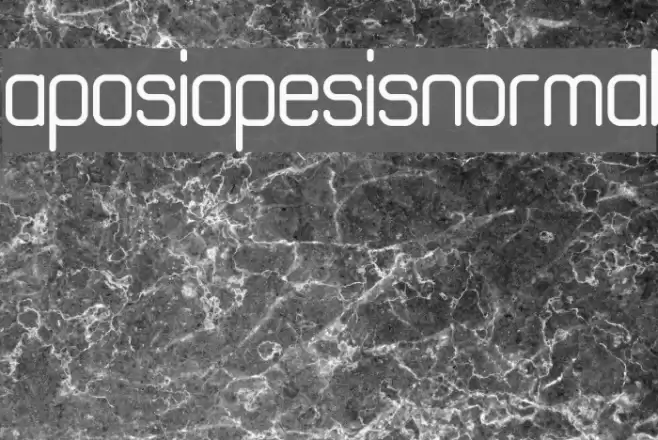 aposiopesisnormal Font examples