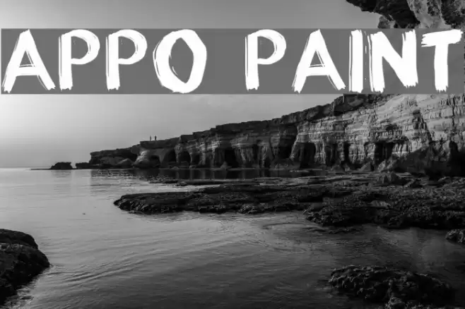 appo paint Font examples