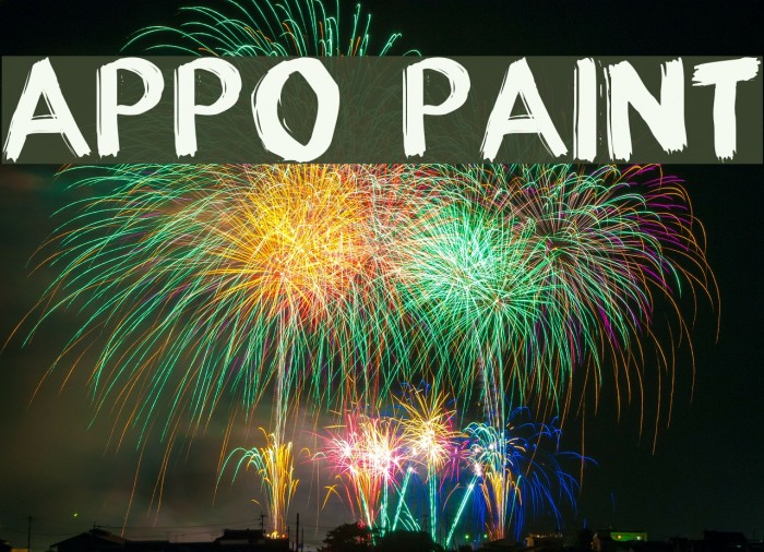 appo paint Font examples