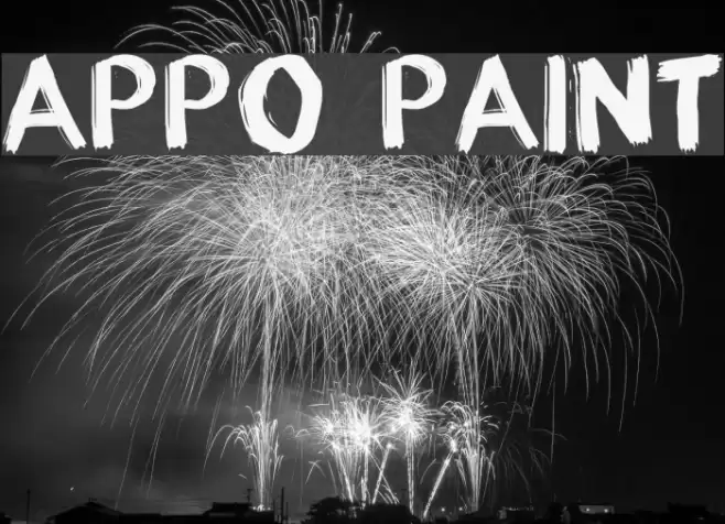 appo paint Font examples