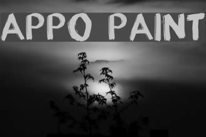appo paint Font examples