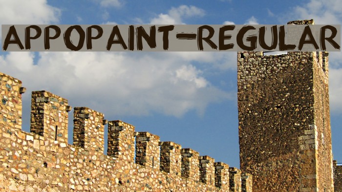 appopaint-Regular Font examples