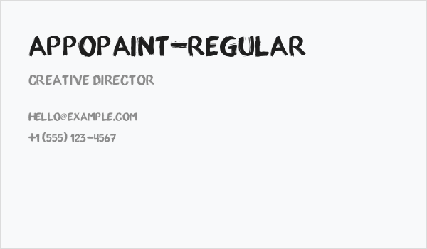 appopaint-Regular Business Card