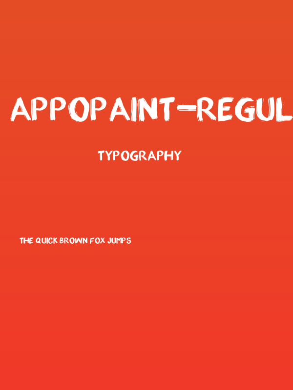appopaint-Regular Poster