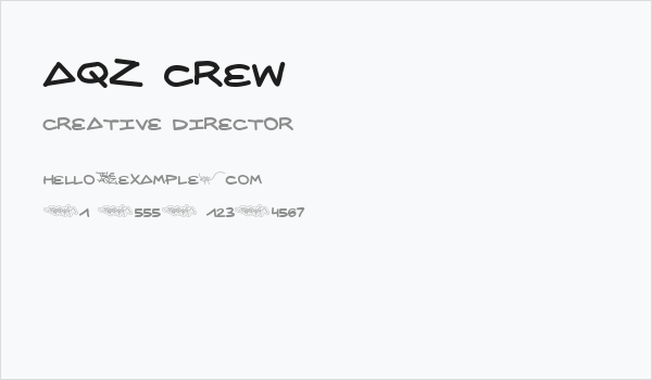 AQZ crew Business Card